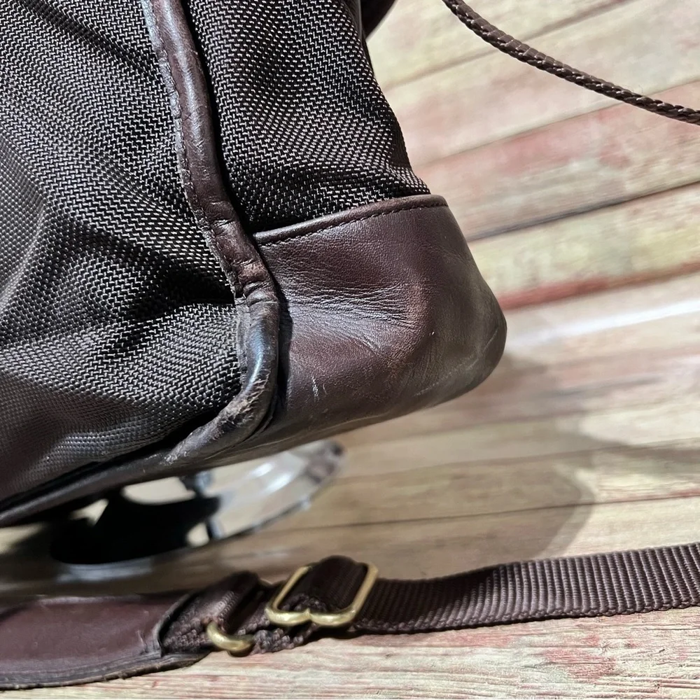 Coach Brown Canvas Messenger Bag